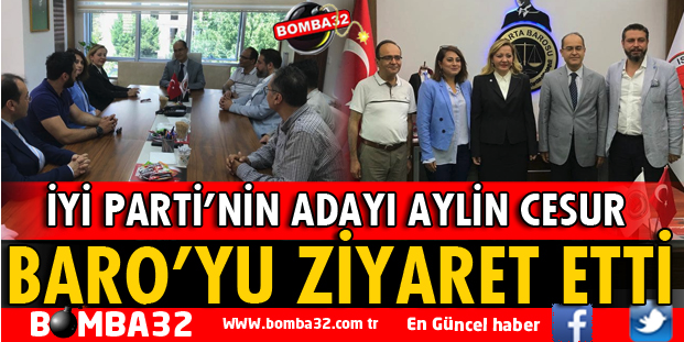 Aylin Cesur baro'yu ziyaret etti.